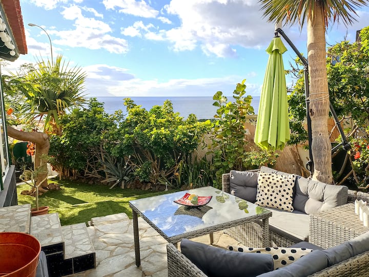 Cozy Canarian Bungalow with Garden & AirCon | 2B | Los Gigantes