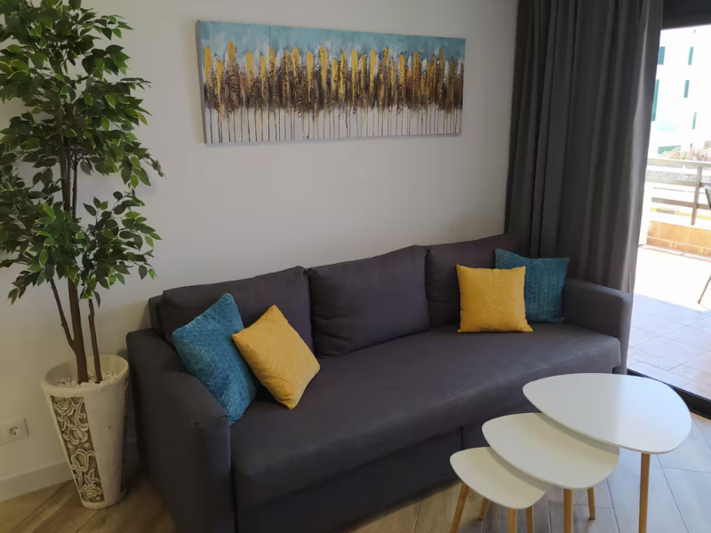 Ocean & Pool Views Sunflower Apt, Puerto Santiago | 1B | Tenerife